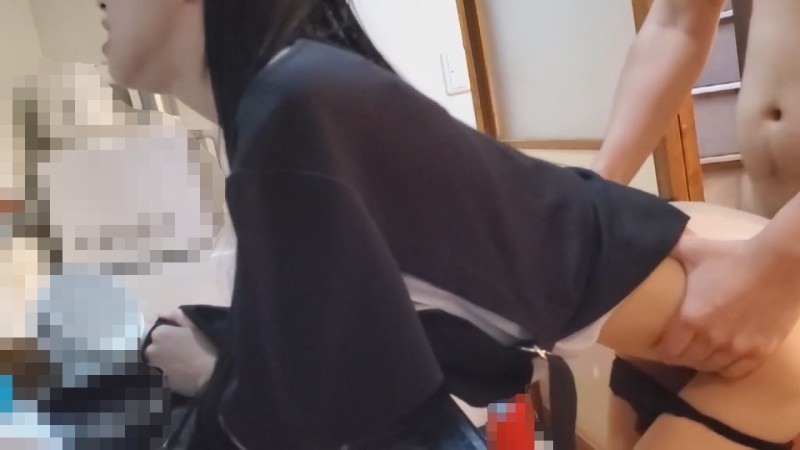 FC2-PPV-1846926 – [Individual] A delicate black-haired young wife.  – Breaking into Public Housing and Violating with Other People's Sticks